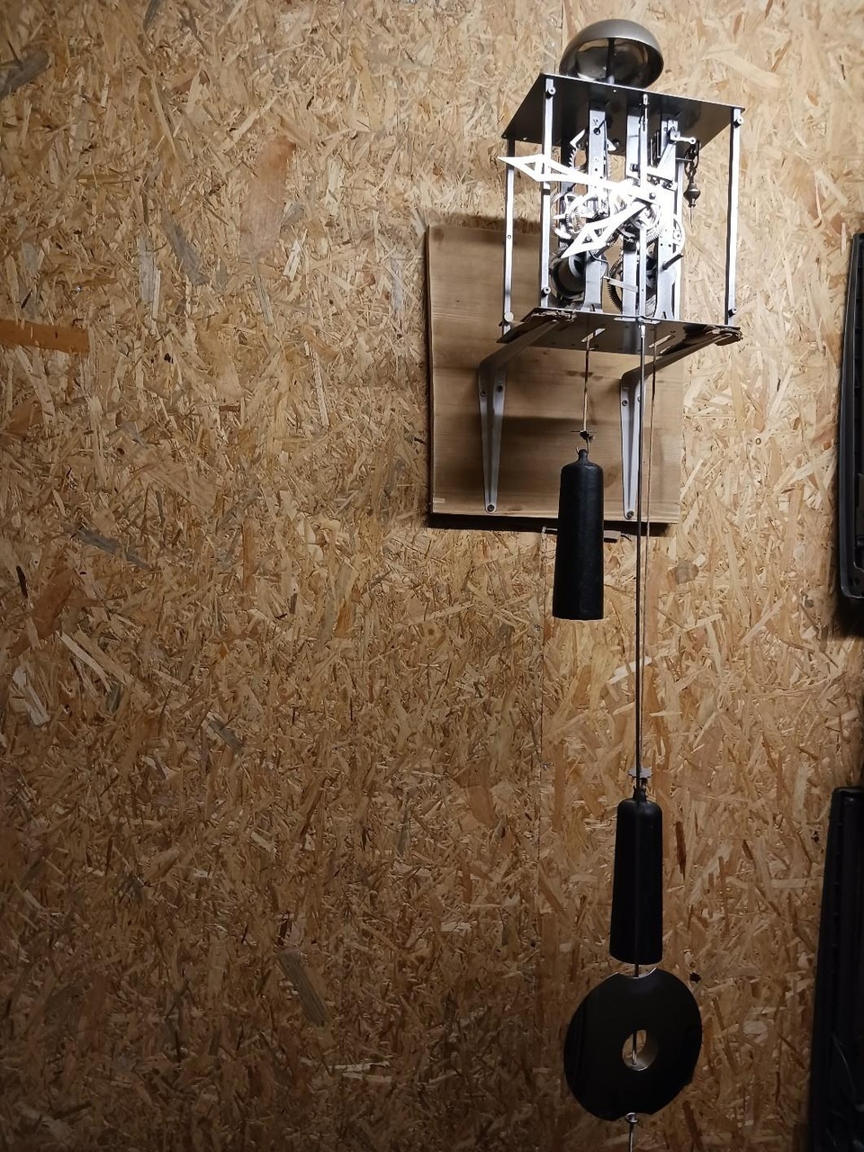 Fond remonté pendule comtoise